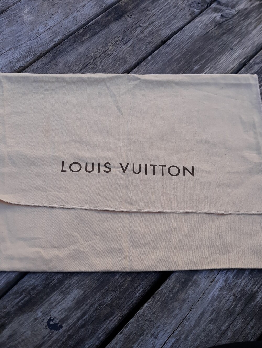 LOUIS VUITTON Authentic Large Envelope Flap Cotton Handbag Dust Bag 13.5x20